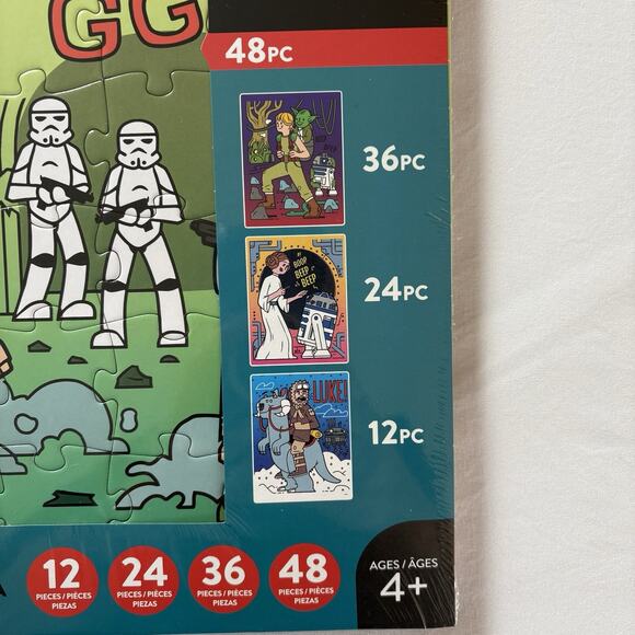 New Buffalo Disney Star Wars 4 Pack of Tray Puzzles 12-48 Piece Puzzles - Picture 3 of 12